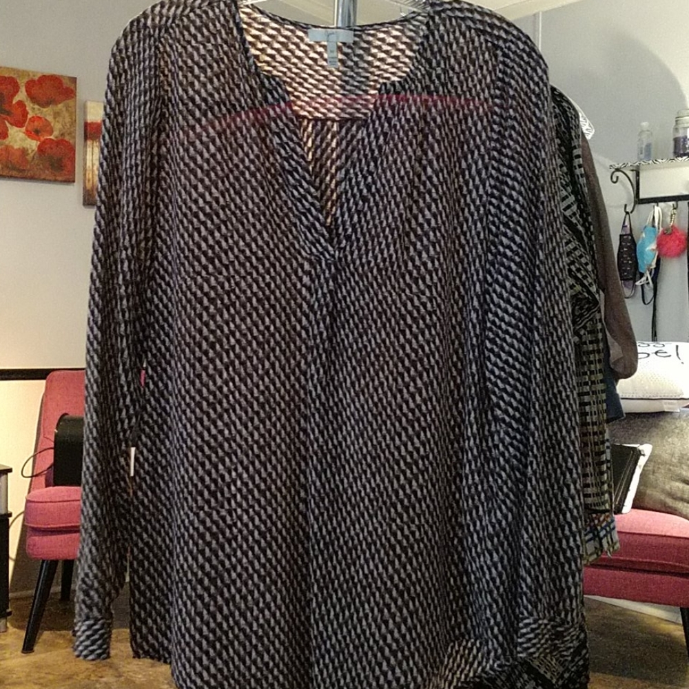 100% silk blouse